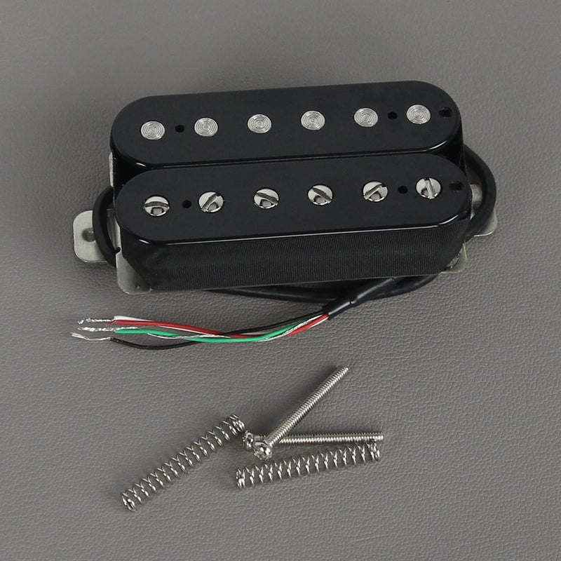 FLEOR Electric Guitar Pickup Double Coil Humbucker Pickups 52mm Ceramic Bridge Pickup-Black - Image 5